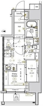 ルミード南千住 1202 間取り図