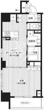 レジディア新御徒町 201 間取り図