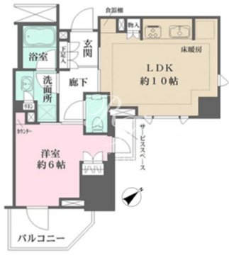 ザ・パークハウス麹町レジデンス 305 間取り図