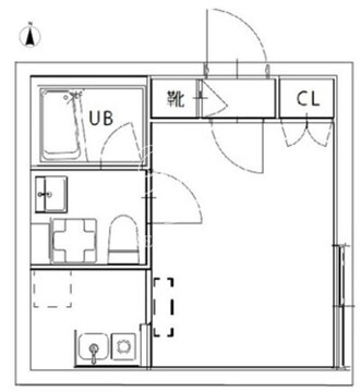 ルーデンス日暮里 402 間取り図