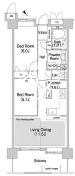 コンフォリア板橋仲宿 304 間取り図