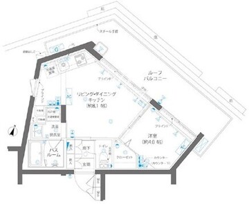 ズーム碑文谷 503 間取り図