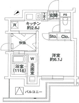 エルスタンザ代々木 408 間取り図