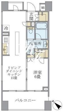 アパートメンツ三田 401 間取り図