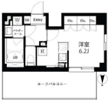 アーバンパーク高井戸 411 間取り図