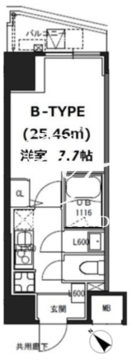 エスレジデンス蔵前 302 間取り図