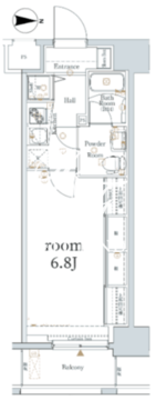 ログ浅草 702 間取り図