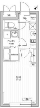 コンポジット渋谷本町 402 間取り図