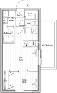 コンポジット渋谷本町 502 間取り図