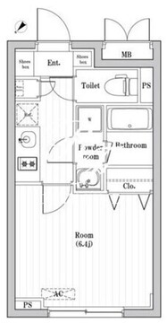 コンポジット渋谷本町 406 間取り図