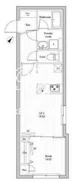 コンポジット渋谷本町 404 間取り図