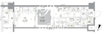 ドゥーエ早稲田 215 間取り図