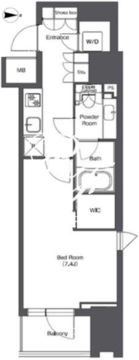 コンフォリア東陽町 813 間取り図