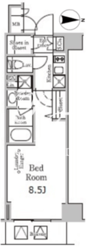 レジディア千駄木 312 間取り図