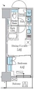 パークアクシス板橋本町ステーションゲート 805 間取り図