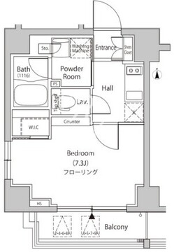 カーサスプレンディッド麹町 401 間取り図