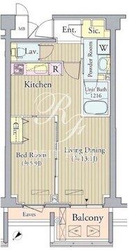 プライムアーバン東中野コート 411 間取り図