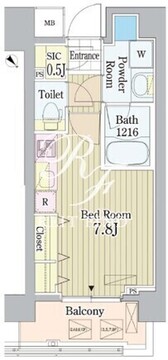 プライムアーバン東中野コート 505 間取り図