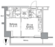 パークハビオ飯田橋 510 間取り図