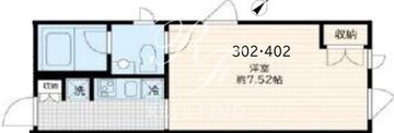 フレア若松河田 302 間取り図