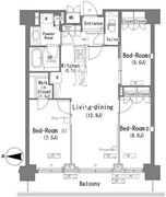 パークアクシス辰巳ステージ 1303 間取り図