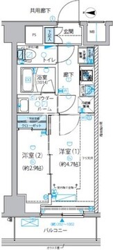 メインステージ南砂町 1002 間取り図