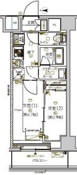 メインステージ南砂町 1003 間取り図