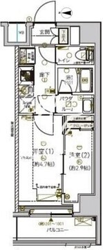 メインステージ南砂町 401 間取り図