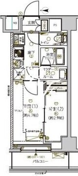 メインステージ南砂町 303 間取り図