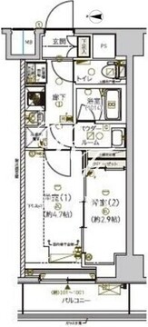 メインステージ南砂町 405 間取り図