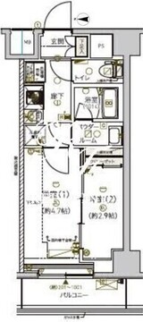 メインステージ南砂町 707 間取り図