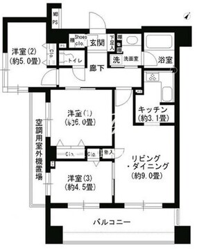 クリオ文京小石川 1201 間取り図