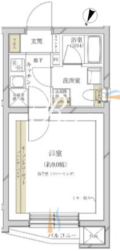 サウンドプルーフプロ駒沢大学 202 間取り図