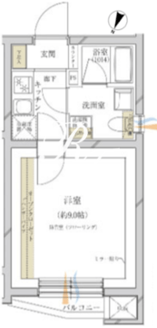 サウンドプルーフプロ駒沢大学 302 間取り図