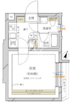 サウンドプルーフプロ駒沢大学 105 間取り図