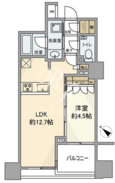 クレヴィア日本橋浜町公園 11階40.67 間取り図