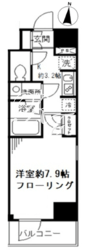 ループコート日本橋 601 間取り図