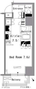 パークアクシス新板橋ウエスト 707 間取り図