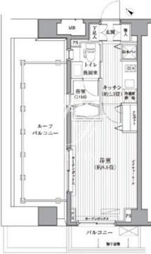 メゾンカルム西新宿 506 間取り図