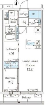 テラス杉並方南町 408 間取り図