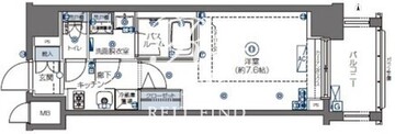 ズーム四谷左門町 1102 間取り図