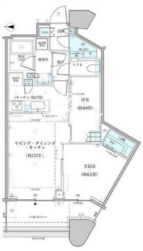 パークタワー勝どき S-3708 間取り図