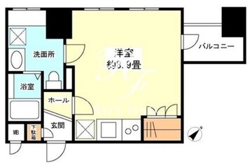 グランカーサ新宿御苑 1401 間取り図