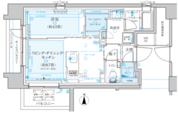 クリオラベルヴィ中央湊 1003 間取り図