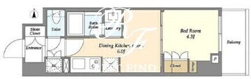 ラティエラ四谷 1102 間取り図