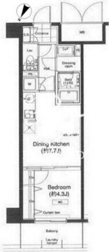 グランハイツ高田馬場 704 間取り図