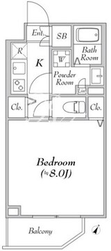 ルネサンスコート高田馬場カルム 303 間取り図