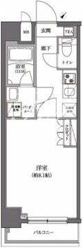 セジョリ墨田イースト 503 間取り図