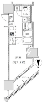 ライジングプレイス亀戸 105 間取り図