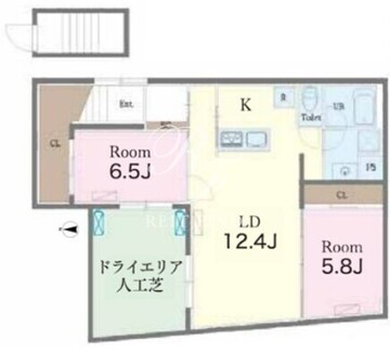 グランピーク早稲田 103 間取り図